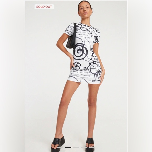 Motel Rocks White Mini Dress - Picture 2 of 6